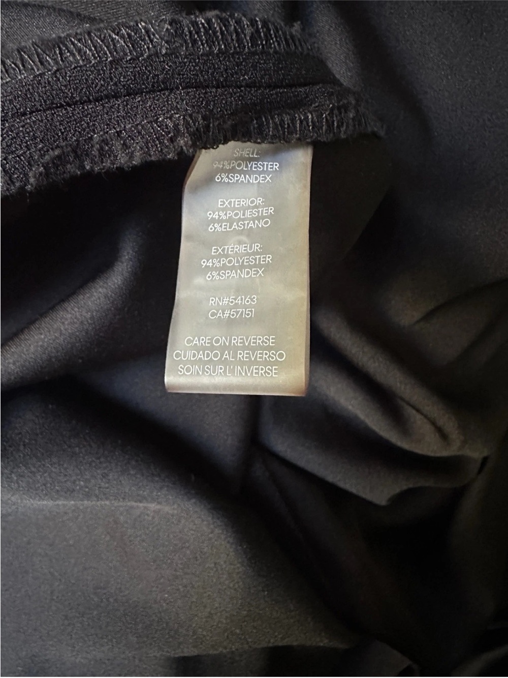 Calvin Klein Black Peplum Dress Womens 22W Stretch Career Cocktail Plus Size - Picture 4 of 4